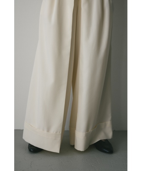 STYLEMIXER（スタイルミキサー）の「ディープタックワイドパンツ（スラックス・レディース・アイボリー/ブラック/ベージュ・SMALL/MEDIUM）」の11枚目の写真