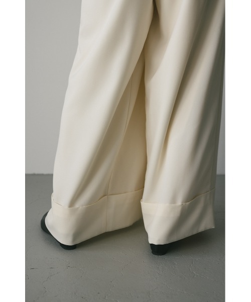 STYLEMIXER（スタイルミキサー）の「ディープタックワイドパンツ（スラックス・レディース・アイボリー/ブラック/ベージュ・SMALL/MEDIUM）」の12枚目の写真