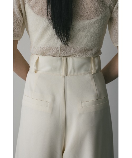 STYLEMIXER（スタイルミキサー）の「ディープタックワイドパンツ（スラックス・レディース・アイボリー/ブラック/ベージュ・SMALL/MEDIUM）」の13枚目の写真