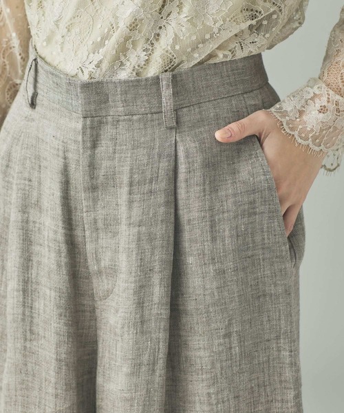 Curensology(カレンソロジー)の「Curensology(カレンソロジー)/<C.S.G>ダブルリネンパンツ(その他パンツ・レディース・ベージュ・38/36)」の9枚目の写真