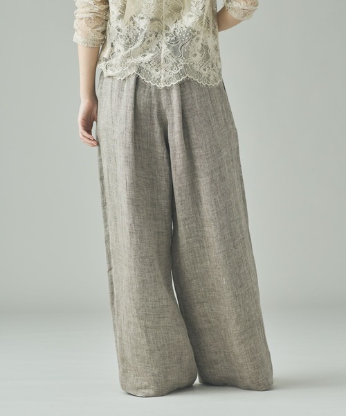 Curensology(カレンソロジー)の「Curensology(カレンソロジー)/<C.S.G>ダブルリネンパンツ(その他パンツ・レディース・ベージュ・38/36)」の4枚目の写真