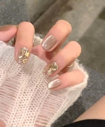 shoppinggo（ショッピングゴー）の「ネイルチップ ショート きらきら ピンク（ネイルシール/ネイルチップ）」