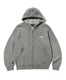 BROWNBREATH（ブラウンブレス）の「TAG KNIT HOOD ZIP UP - MELANGE GREY（パーカー）」
