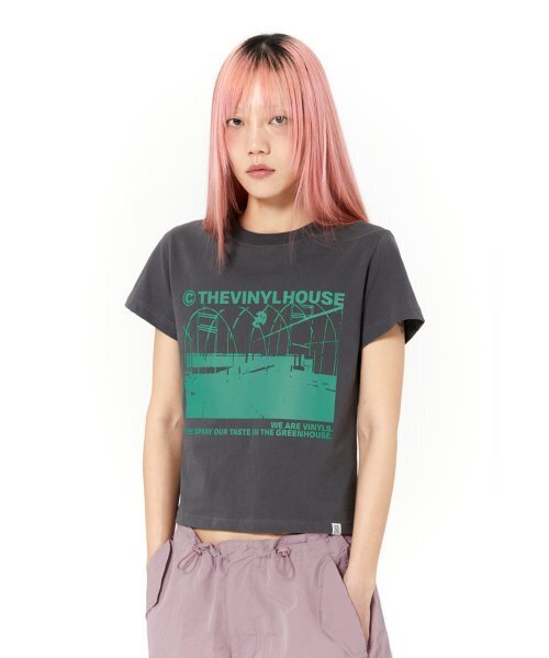 THEVINYLHOUSE(ザバイニルハウス)の「GREENHOUSE TEE CHARCOAL (VH2DSUT518A)(Tシャツ/カットソー・レディース・その他・M/S/L)」の2枚目の写真