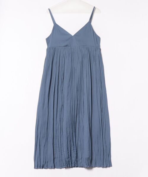 Doux archives（ドゥアルシーヴ）の「割繊ワッシャーキャミワンピ―ス（ワンピース・レディース・キャメル/ブラック/ブルー・FREE）」の2枚目の写真