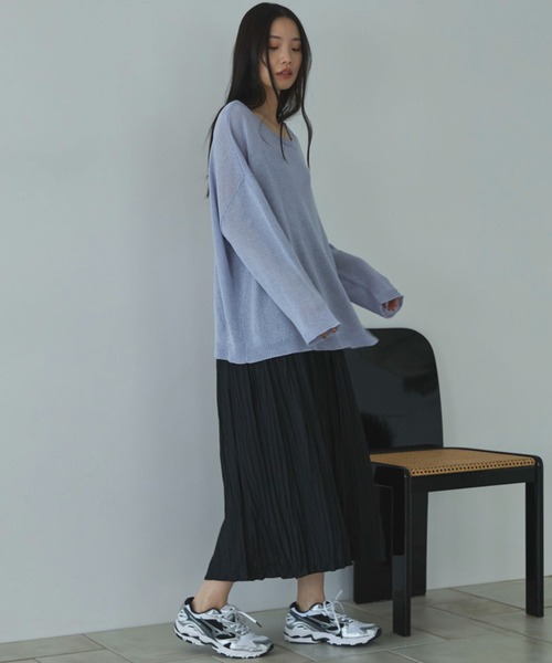 Doux archives（ドゥアルシーヴ）の「割繊ワッシャーキャミワンピ―ス（ワンピース・レディース・キャメル/ブラック/ブルー・FREE）」の9枚目の写真