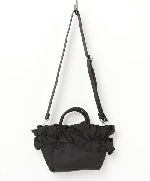 GANNI(ガニー)の「GANNI Mini Shopper Ruffle ガニー ミニ ショルダーバッグ(ショルダーバッグ・レディース・ブラック・FREE)」の12枚目の写真