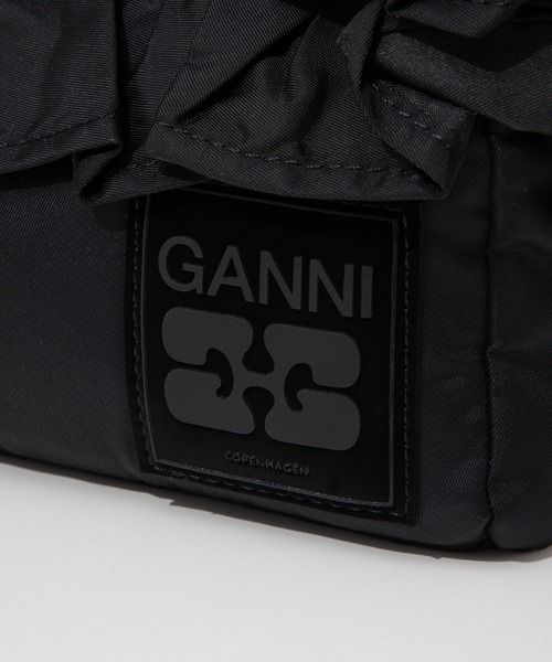 GANNI(ガニー)の「GANNI Mini Shopper Ruffle ガニー ミニ ショルダーバッグ(ショルダーバッグ・レディース・ブラック・FREE)」の9枚目の写真