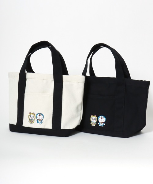 sanrio(サンリオ)の「I'm Doraemon(アイムドラえもん)キャラクターワンポイント刺繍キャンバストートバッグ(トートバッグ・レディース・ブラック/オフホワイト・FREE)」の17枚目の写真