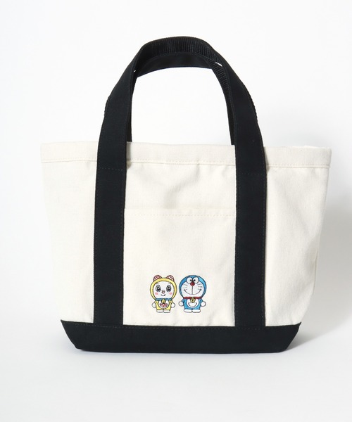 sanrio(サンリオ)の「I'm Doraemon(アイムドラえもん)キャラクターワンポイント刺繍キャンバストートバッグ(トートバッグ・レディース・ブラック/オフホワイト・FREE)」の19枚目の写真