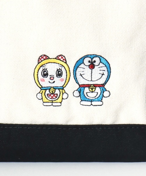 sanrio(サンリオ)の「I'm Doraemon(アイムドラえもん)キャラクターワンポイント刺繍キャンバストートバッグ(トートバッグ・レディース・ブラック/オフホワイト・FREE)」の21枚目の写真