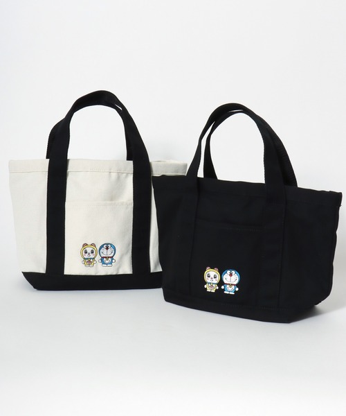sanrio(サンリオ)の「I'm Doraemon(アイムドラえもん)キャラクターワンポイント刺繍キャンバストートバッグ(トートバッグ・レディース・ブラック/オフホワイト・FREE)」の18枚目の写真