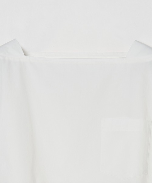 HELIOPOLE(エリオポール)の「SQUARE NECK PULLOVER(シャツ/ブラウス・レディース・ダークブルー/ホワイト・38)」の4枚目の写真