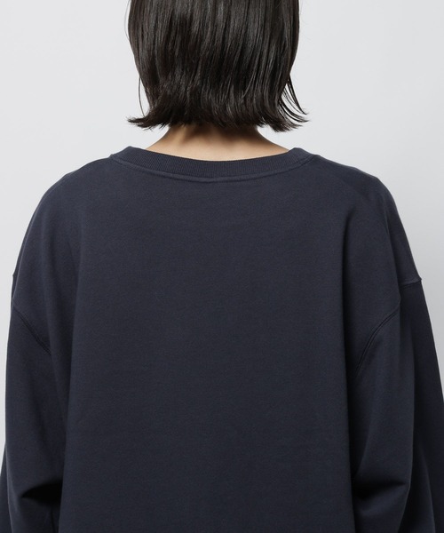 niko and...（ニコアンド）の「クラフトレースカレッジプルオーバー（スウェット・レディース・ナチュラル/ブルー/ネイビー・LARGE/MEDIUM）」の17枚目の写真