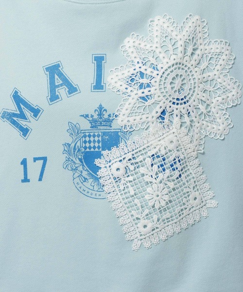 niko and...（ニコアンド）の「クラフトレースカレッジプルオーバー（スウェット・レディース・ナチュラル/ブルー/ネイビー・LARGE/MEDIUM）」の20枚目の写真