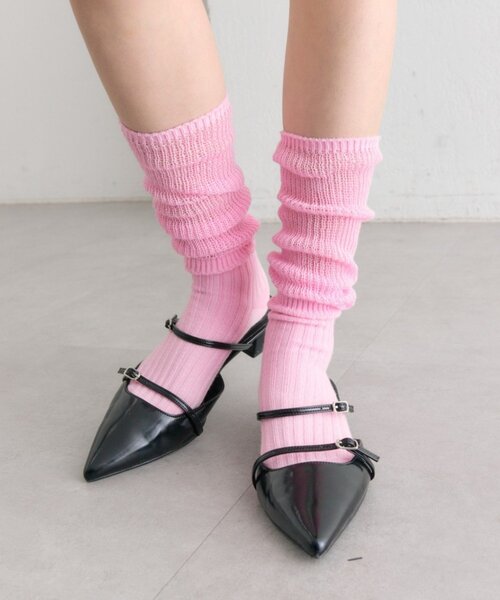 mystic（ミスティック）の「カラールーズソックス（ソックス/靴下・レディース・ピンク/ブルー・ONE SIZE）」の2枚目の写真