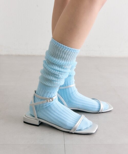 mystic（ミスティック）の「カラールーズソックス（ソックス/靴下・レディース・ピンク/ブルー・ONE SIZE）」の4枚目の写真