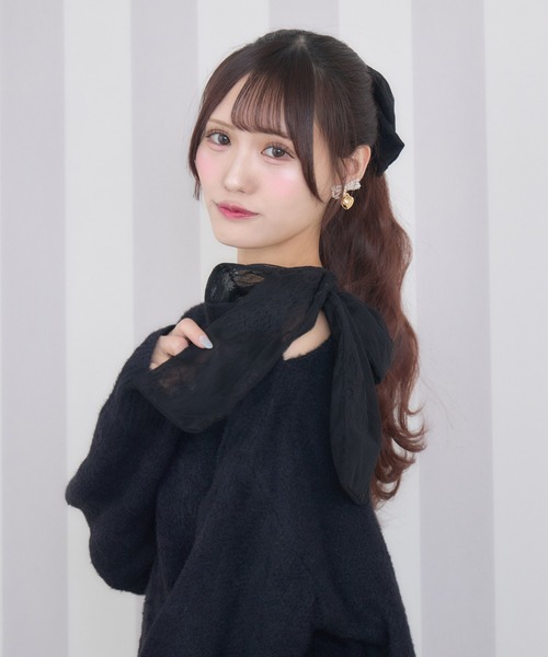 セール】肩リボンニットミニワンピース（ワンピース）｜couture BY