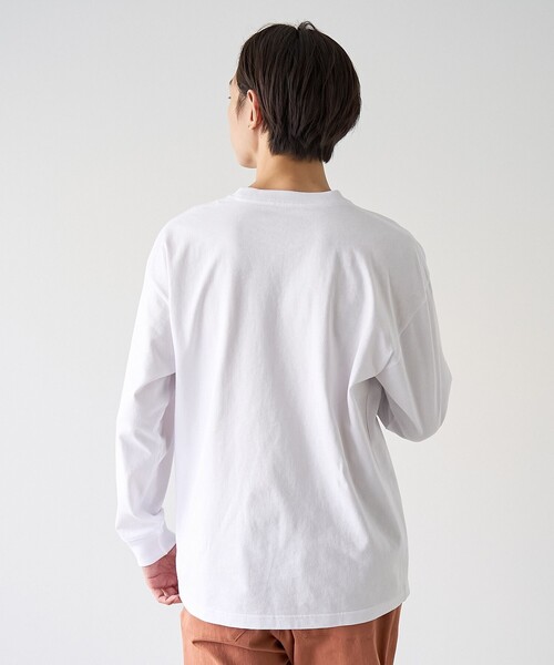 coen（コーエン）の「KiyokazuTsujino プリントロングスリーブTシャツ（Tシャツ/カットソー・メンズ・ホワイト/ダークグレー/ベージュ/ライトブルー・S/M/L/XL）」の9枚目の写真