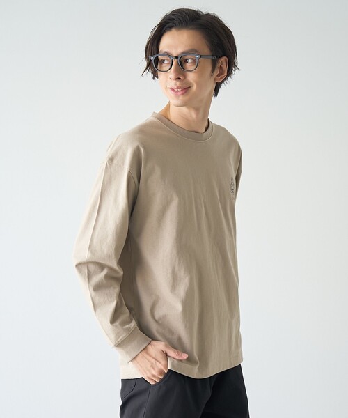 coen（コーエン）の「KiyokazuTsujino プリントロングスリーブTシャツ（Tシャツ/カットソー・メンズ・ホワイト/ダークグレー/ベージュ/ライトブルー・S/M/L/XL）」の17枚目の写真