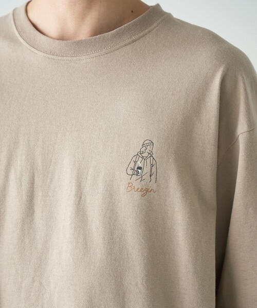 coen（コーエン）の「KiyokazuTsujino プリントロングスリーブTシャツ（Tシャツ/カットソー・メンズ・ホワイト/ダークグレー/ベージュ/ライトブルー・S/M/L/XL）」の18枚目の写真
