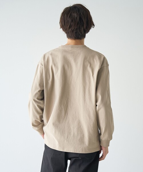 coen（コーエン）の「KiyokazuTsujino プリントロングスリーブTシャツ（Tシャツ/カットソー・メンズ・ホワイト/ダークグレー/ベージュ/ライトブルー・S/M/L/XL）」の19枚目の写真