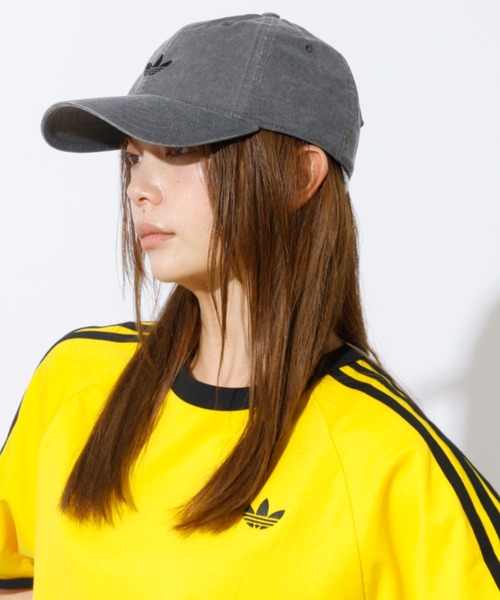 adidas(アディダス)の「【adidas originals/アディダスオリジナルス】ベースボール ウォッシュド キャップ/ユニセックス Q3940 CAP(キャップ・メンズ・スミクロ・フリー)」の1枚目の写真