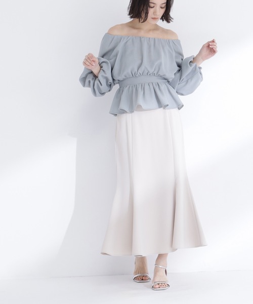 NATURAL BEAUTY BASIC パネル切替マーメイドスカート　低身長 ◇パネル切替マーメイドスカート（スカート）｜NATURAL BEAUTY BASIC