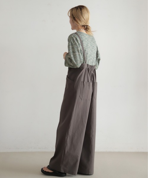 NOMBRE IMPAIR(ノンブルアンペール)の「カラーメランジジャージー ボートネックプルオーバー(Tシャツ/カットソー・レディース・グリーン/ネイビー・FREE)」の6枚目の写真