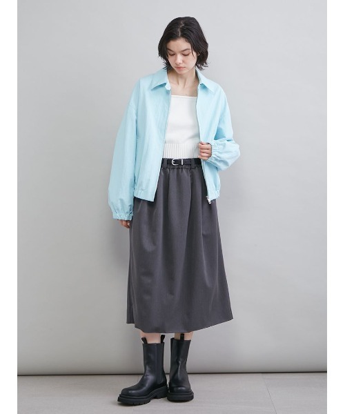 Mila Owen（ミラオーウェン）の「フォルムデザインスウィングトップ（ブルゾン・レディース・ライトブルー/アイボリー/ベージュ・1/0）」の16枚目の写真