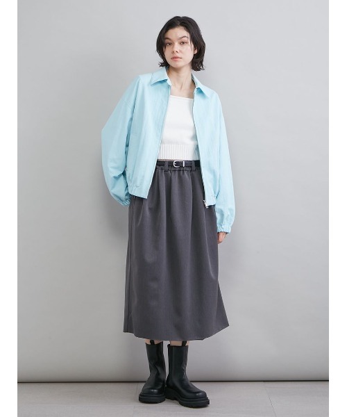 Mila Owen（ミラオーウェン）の「フォルムデザインスウィングトップ（ブルゾン・レディース・ライトブルー/アイボリー/ベージュ・1/0）」の17枚目の写真