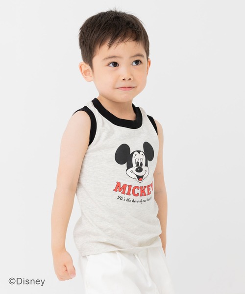 Disney(ディズニー)の「〈ディズニー〉ミッキーマウス/タンクトップ(タンクトップ・キッズ・オートミール/クリーム・80cm/90cm/100cm/110cm/120cm/130cm)」の2枚目の写真