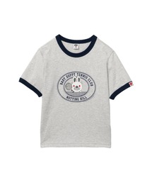 BABY DOPPY PRINTED RINGER CROP TEE