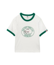 BABY DOPPY PRINTED RINGER CROP TEE