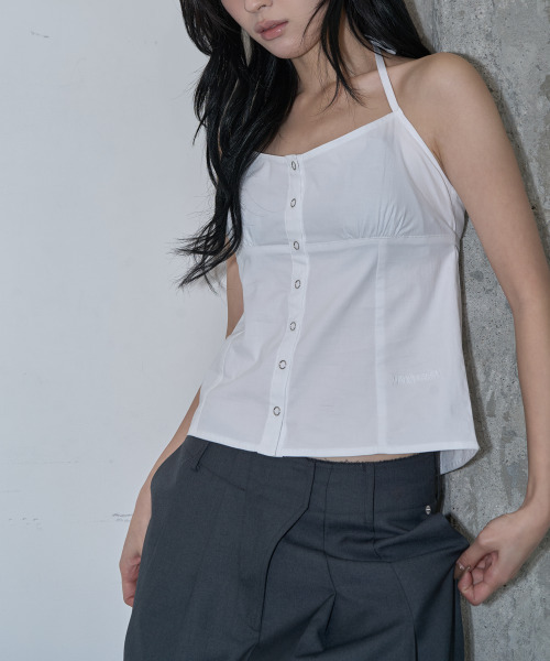 ZIZEMUSEUM(ジゼミュージアム)の「WAIST DETAIL TWO-TUCK WIDE SLACKS (GRAY)(スラックス・レディース・その他・SMALL/MEDIUM/LARGE)」の5枚目の写真