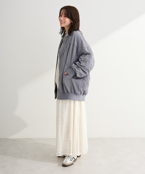 Green Parks(グリーンパークス)の「ラウンド切替インドコットンレーススカート(スカート・レディース・ブラック/オフホワイト・FREE)」の4枚目の写真