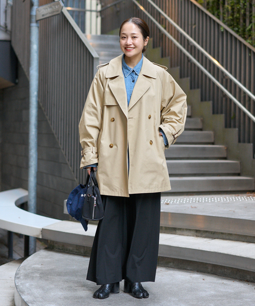 JOURNAL STANDARD（ジャーナルスタンダード）の「《追加2》ハイカウントミディートレンチコート（トレンチコート・レディース・ベージュ系その他・36/38）」の3枚目の写真