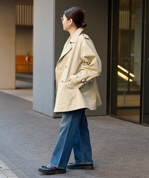 JOURNAL STANDARD（ジャーナルスタンダード）の「《追加2》ハイカウントミディートレンチコート（トレンチコート・レディース・ベージュ系その他・36/38）」の4枚目の写真