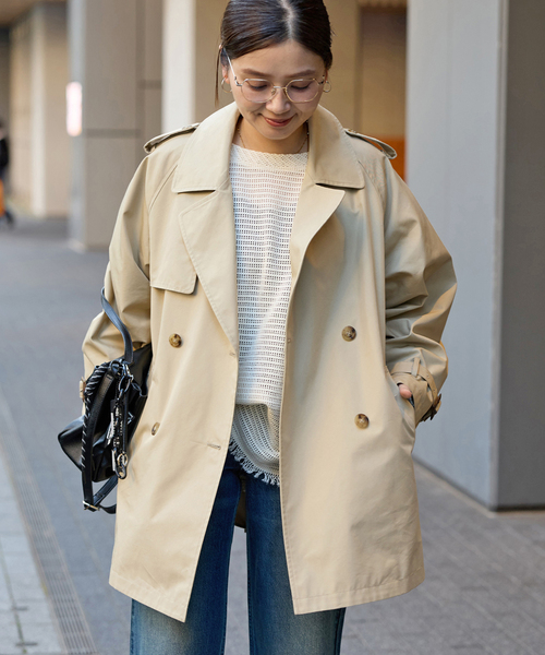 JOURNAL STANDARD（ジャーナルスタンダード）の「《追加2》ハイカウントミディートレンチコート（トレンチコート・レディース・ベージュ系その他・36/38）」の8枚目の写真