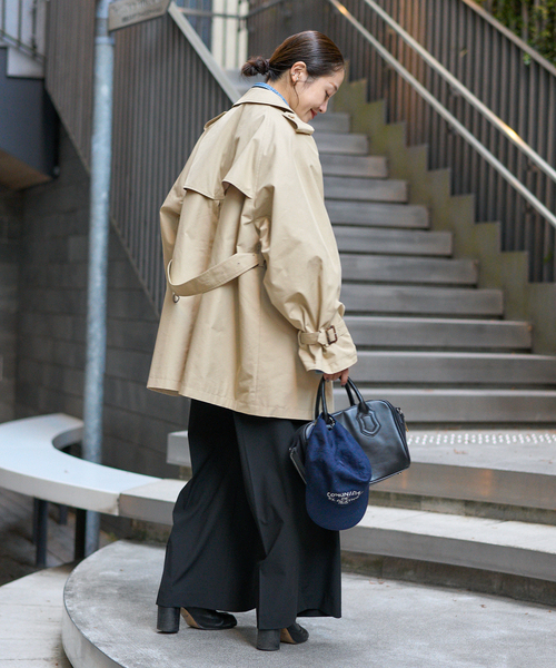 JOURNAL STANDARD（ジャーナルスタンダード）の「《追加2》ハイカウントミディートレンチコート（トレンチコート・レディース・ベージュ系その他・36/38）」の11枚目の写真