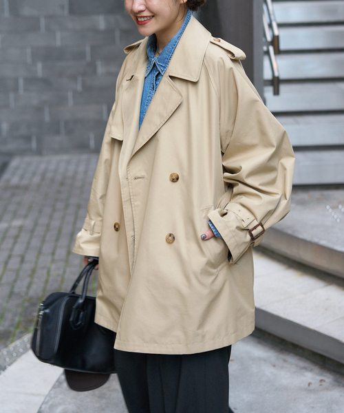 JOURNAL STANDARD（ジャーナルスタンダード）の「《追加2》ハイカウントミディートレンチコート（トレンチコート・レディース・ベージュ系その他・36/38）」の12枚目の写真