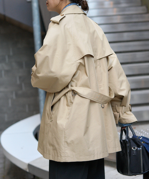 JOURNAL STANDARD（ジャーナルスタンダード）の「《追加2》ハイカウントミディートレンチコート（トレンチコート・レディース・ベージュ系その他・36/38）」の13枚目の写真