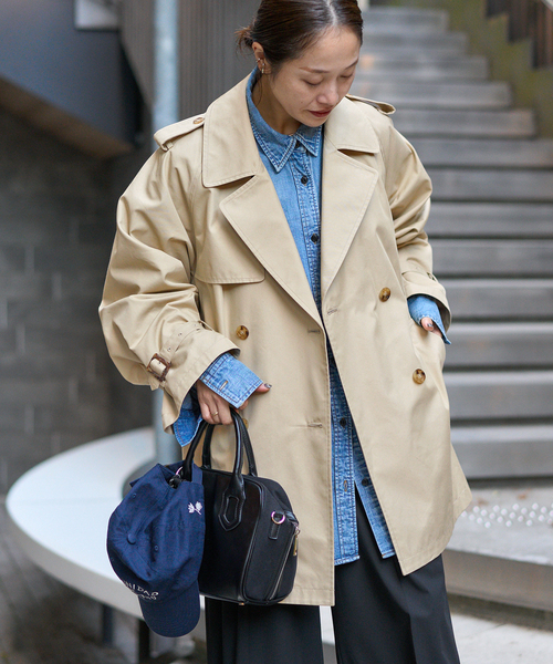 JOURNAL STANDARD（ジャーナルスタンダード）の「《追加2》ハイカウントミディートレンチコート（トレンチコート・レディース・ベージュ系その他・36/38）」の15枚目の写真