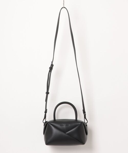 CHARLES & KEITH(チャールズ & キース)の「Midoriミドリジオメトリックボウリングバッグ(トートバッグ・レディース・チョコ/ダークブラック・S)」の12枚目の写真