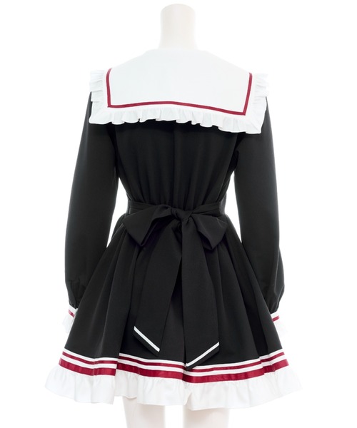 Secret Honey（シークレットハニー）の「フロントレースアップセーラーワンピース（ワンピース・レディース・グレー/ブラック・MEDIUM）」の15枚目の写真