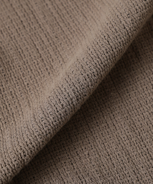 JOURNAL STANDARD J.S HOMESTEAD（ジャーナルスタンダードホームステッド）の「J.S.Homestead / レノ メッシュ ファブリック ヘンリー ネック ロンT（Tシャツ/カットソー・メンズ・ブラック/サックスブルー/アイボリー/ブラウン系その他・MEDIUM/LARGE）」の14枚目の写真