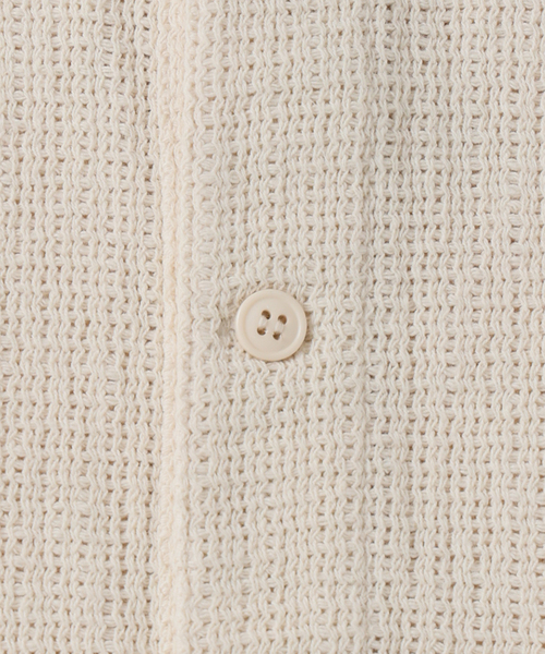 JOURNAL STANDARD J.S HOMESTEAD（ジャーナルスタンダードホームステッド）の「J.S.Homestead / レノ メッシュ ファブリック ヘンリー ネック ロンT（Tシャツ/カットソー・メンズ・ブラック/サックスブルー/アイボリー/ブラウン系その他・MEDIUM/LARGE）」の11枚目の写真