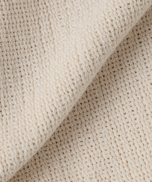 JOURNAL STANDARD J.S HOMESTEAD（ジャーナルスタンダードホームステッド）の「J.S.Homestead / レノ メッシュ ファブリック ヘンリー ネック ロンT（Tシャツ/カットソー・メンズ・ブラック/サックスブルー/アイボリー/ブラウン系その他・MEDIUM/LARGE）」の10枚目の写真