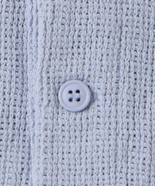 JOURNAL STANDARD J.S HOMESTEAD（ジャーナルスタンダードホームステッド）の「J.S.Homestead / レノ メッシュ ファブリック ヘンリー ネック ロンT（Tシャツ/カットソー・メンズ・ブラック/サックスブルー/アイボリー/ブラウン系その他・MEDIUM/LARGE）」の9枚目の写真