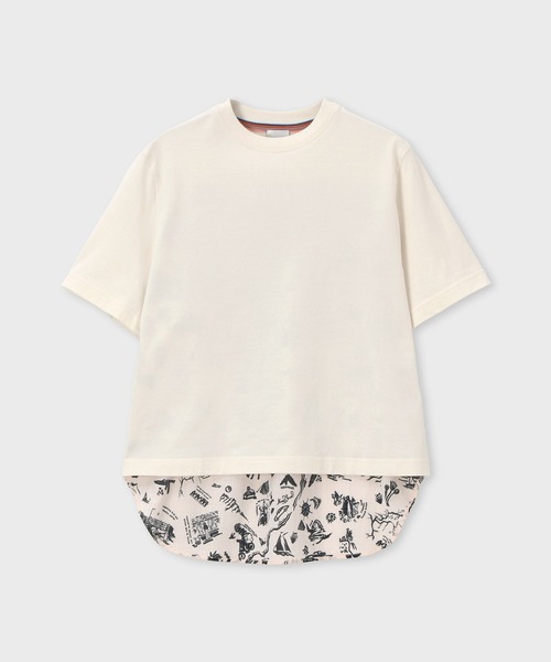 Paul Smith(ポールスミス)の「ウィメンズ "Travel Stories" コンビ 半袖カットソー / 165127 J279(Tシャツ/カットソー・レディース・オフホワイト・MEDIUM)」の1枚目の写真